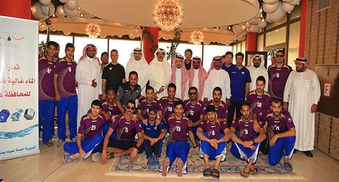 إدارة الرائد تحتفي ببعثة الجهراء الكويتي قبل المواجهة الخليجية